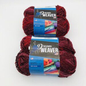 Lot of 2 Dream Weaver Twin Pack Yarn 4 Total 3.5 oz Skeins Acrylic Made in USA